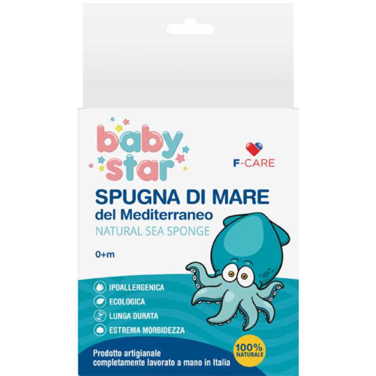 Baby Star Spugna Di Mare Del Mediterraneo 1 Pezzo