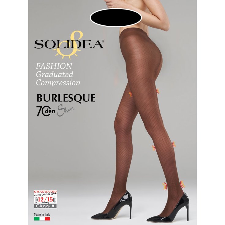 Burlesque 70 Sheer Nero L