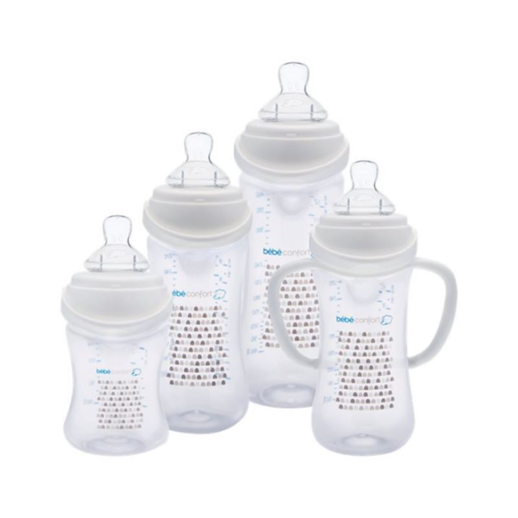B&eacute;b&eacute; Confort Biberon Perfect Sense In Vetro Con Tettarella in Silicone T1 270ml