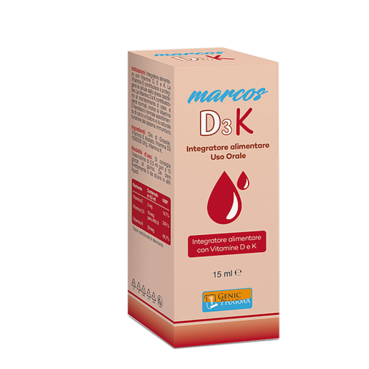 Genic Pharma Marcos D3K Integratore Alimentare 15ml