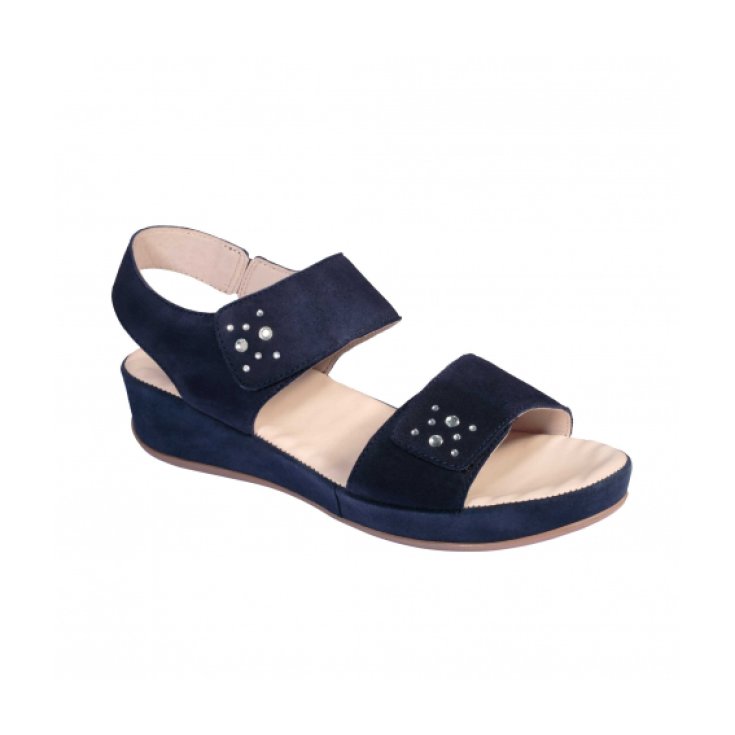 Scholl&reg; Bettie Calzatura Donna In Suede + Strass Colore Navy Blue Misura 40