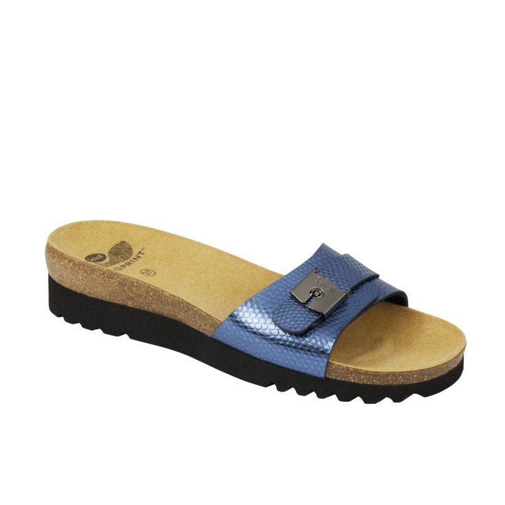 Scholl&reg; Ginni Calzatura Donna Glitter Plantare Bioprint&reg; Colore Blu Misura 39