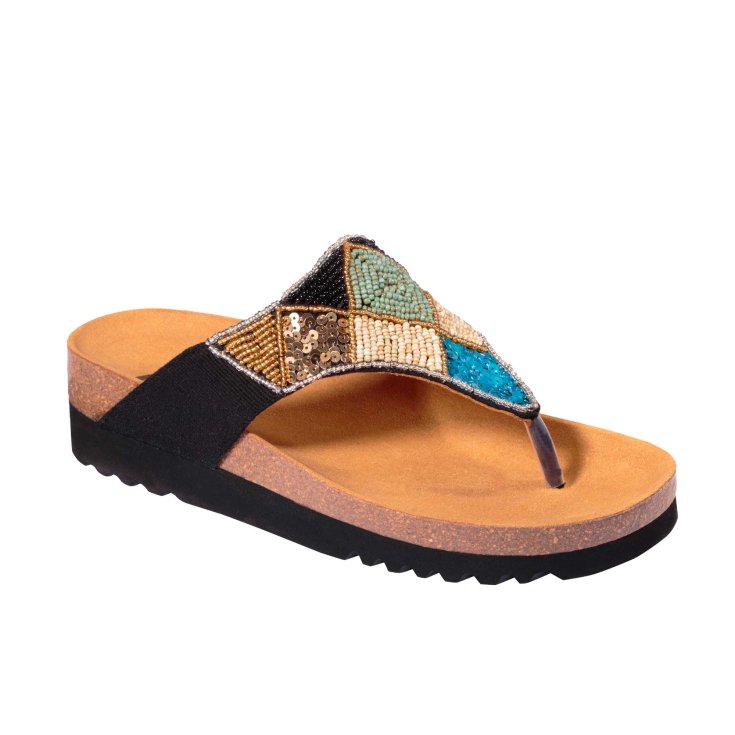 Dr.Scholl Havana Canvas+bea Bla/tu/bei 35