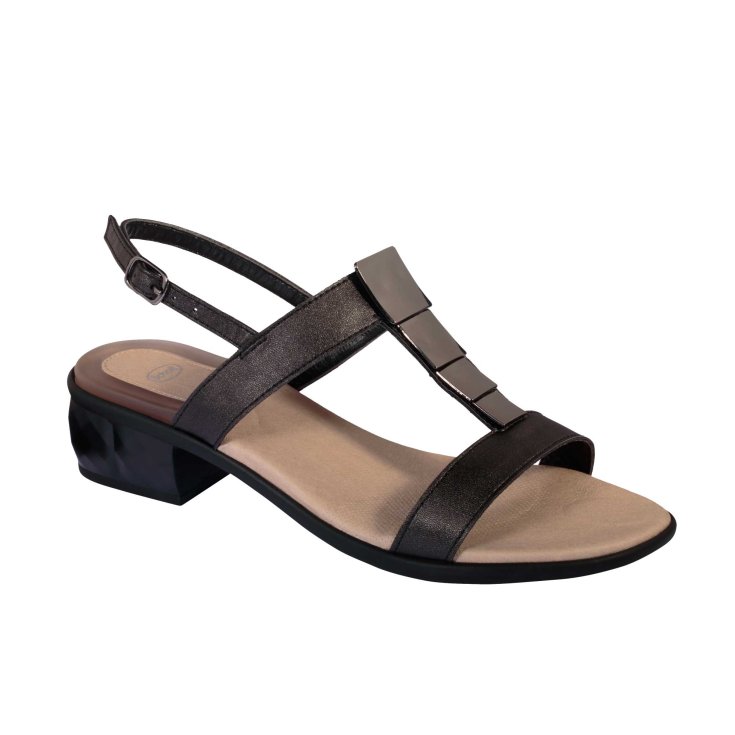 Scholl&reg; Lexandra Sandalo Donna Sintetico+Ornamento Plantare Gelactiv&reg; Colore Nero Misura 40