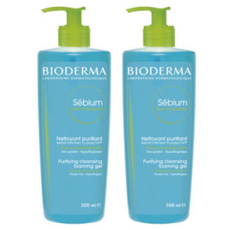 Bioderma Sebium Gel Moussant Bipack 2x500ml