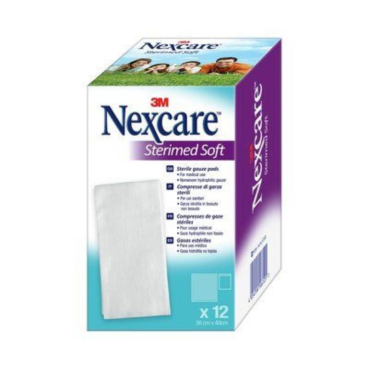 3M Italia NexCare Sterimed Soft Garza Sterile 36x40cm 12 Pezzi