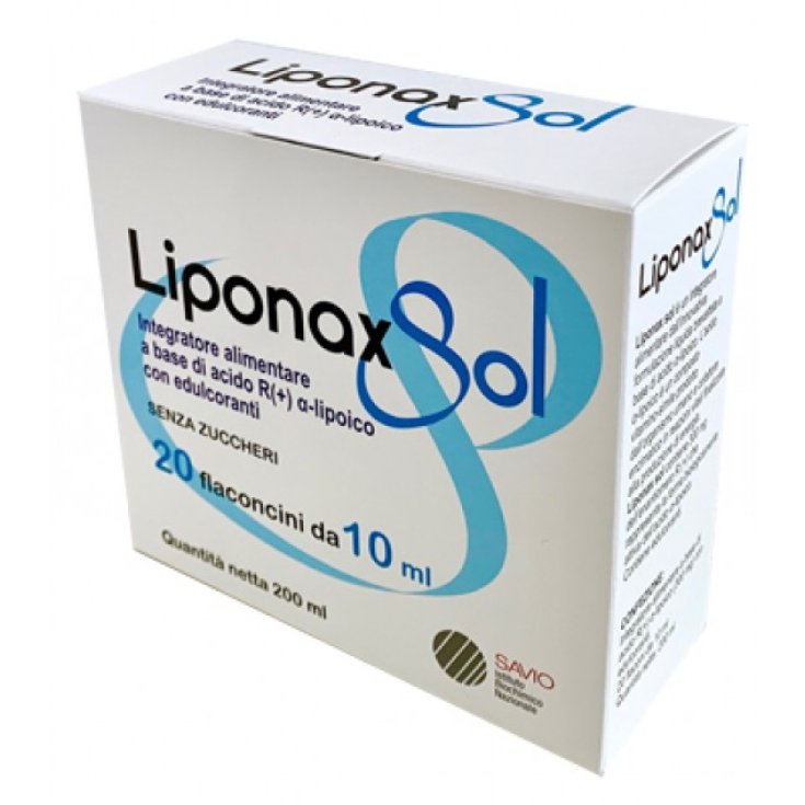 Savio Liponax Sol Integratore Alimentare 20 Flaconcini 10ml Savio Liponax Sol Integratore Alimentare 20 Flaconcini 10ml