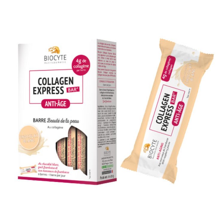 Biocyte Collagen Express Barretta Cioccolato Bianco 6x25g