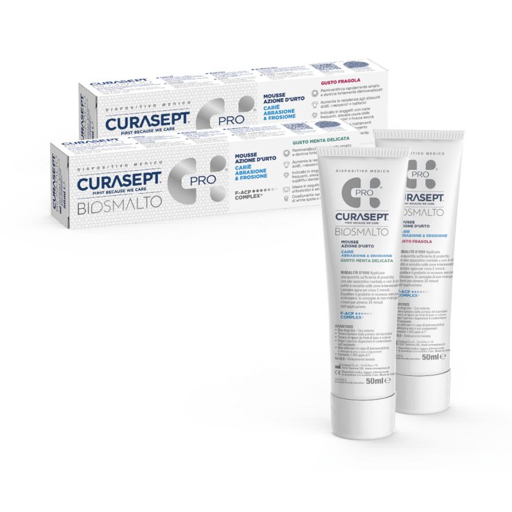 Curasept Biosmalto Mousse Gusto Menta 50ml