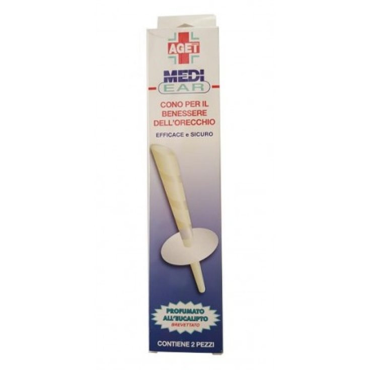 Aget Medi Ear Cono Per Il Benessere Dell'Orecchio 2 Pezzi Aget Medi Ear Cono Per Il Benessere Dell'Orecchio 2 Pezzi