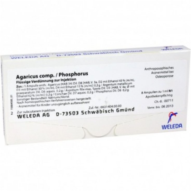Agaricus Comp./Phosphorus Weleda 8 Fiale Da 1ml