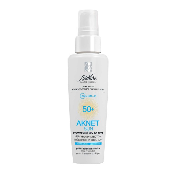 Aknet Sun Protezione Molto Alta Spf50+ BioNike 50ml