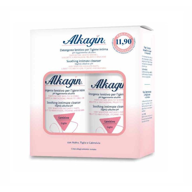 Alkagin® Ph 7 Detergente Intimo Lenitivo Bipack 2x400ml Alkagin® Ph 7 Detergente Intimo Lenitivo Bipack 2x400ml