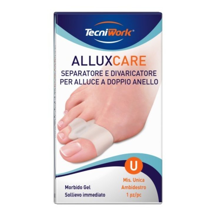 AlluxCare Separatore E Divaricatore Per Alluce A Doppio Anello TecniWork&reg; 1 Pezzo