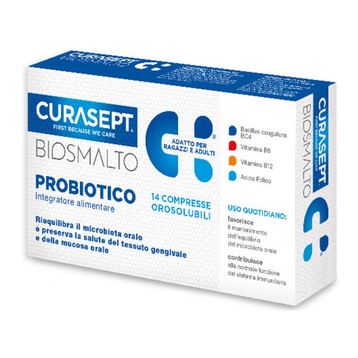 BIOSMALTO PROBIOTICO CURASEPT&reg; 14 Compresse