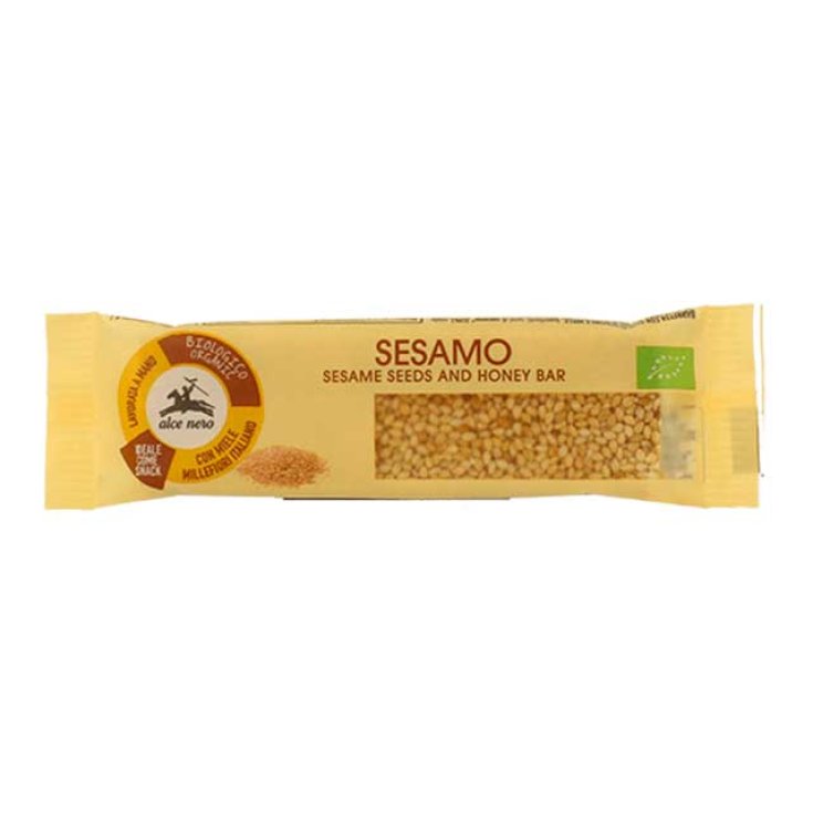 Barretta Al Sesamo E Miele Biologica Alce Nero 22g