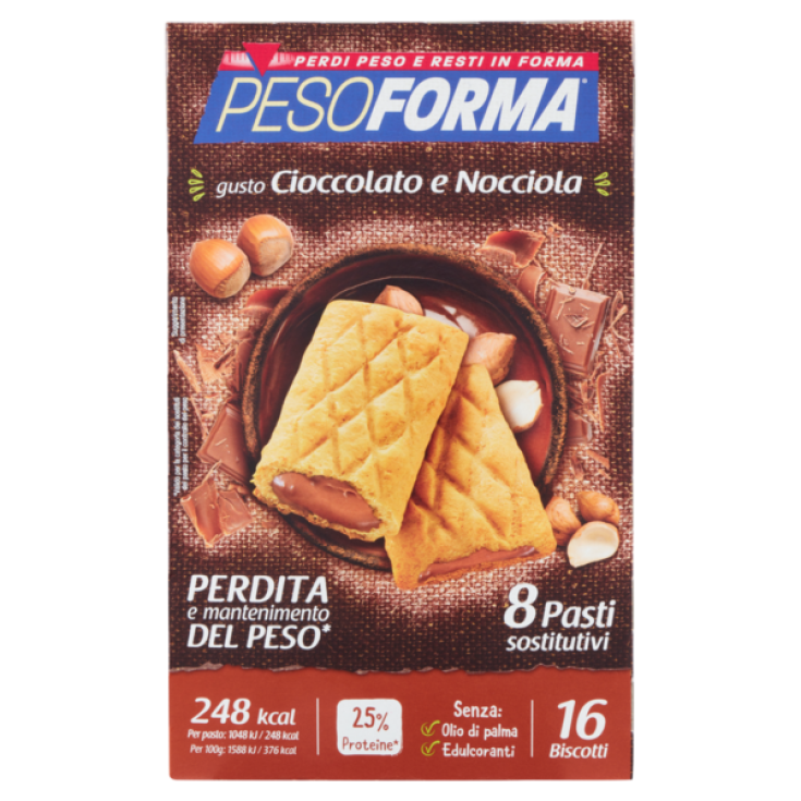 Biscotto Cioccolato E Nocciola Pesoforma® 16x33g Biscotto Cioccolato E Nocciola Pesoforma® 16x33g