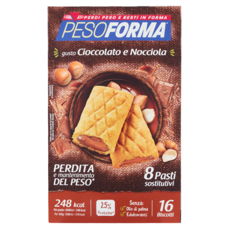 Biscotto Cioccolato E Nocciola Pesoforma&reg; 16x33g