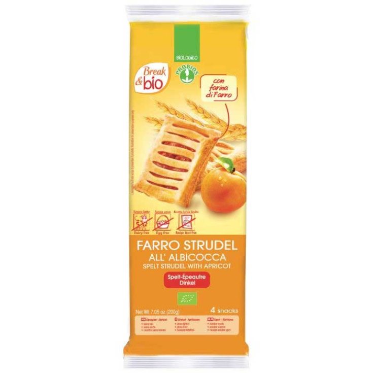 Break&Bio Farro Strudel All'Albicocca Probios 4x50g