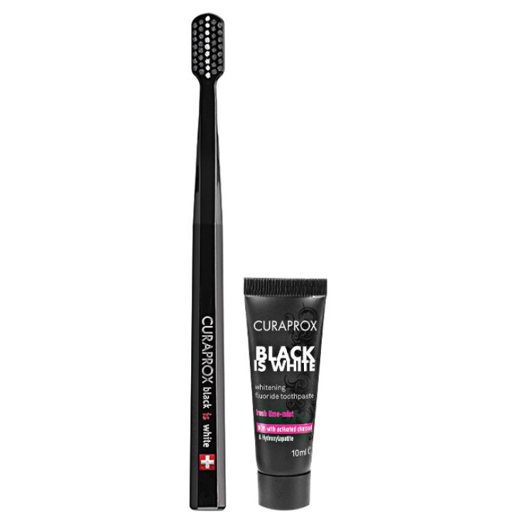 CURAPROX BLACK IS WHITE SET 10ml+ Spazzolino