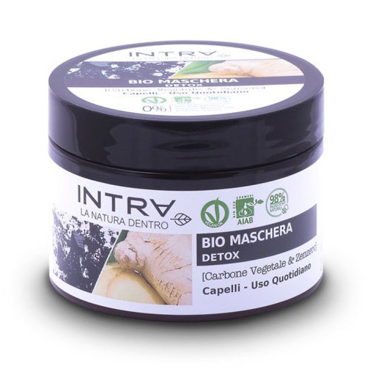 Carbone Vegetale & Zenzero Bio Maschera Detox Intra 250ml