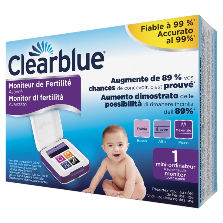Monitor Di Fertilit&agrave; Avanzato Clearblue&reg; 1 Monitor Touchscreen
