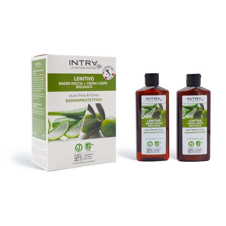 Cofanetto Aloe Vera & Oliva Bagno Doccia 200ml +Crema Corpo 200ml Intra
