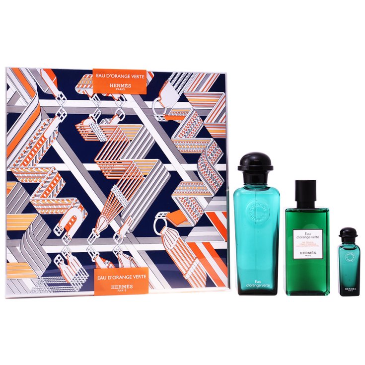 Cofanetto Eau D`Orange Verte Eau De Cologne 100ml + Miniatura + Gel Doccia Hermes