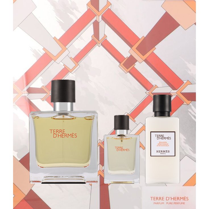 *HERMES TERRE PARFUM KIT EP75+AS+MI