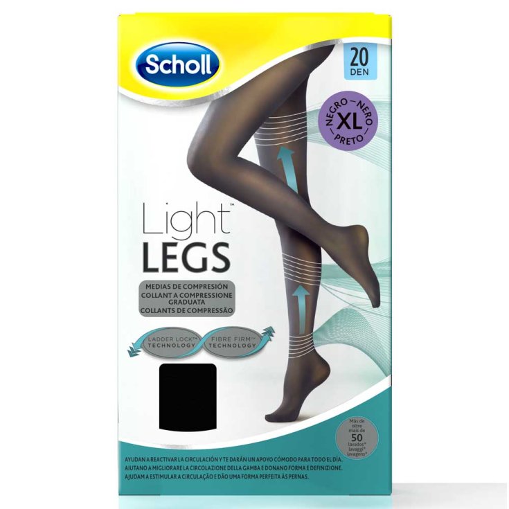 Scholl Collant A Compressione 20 Den Taglia Xl Nero
