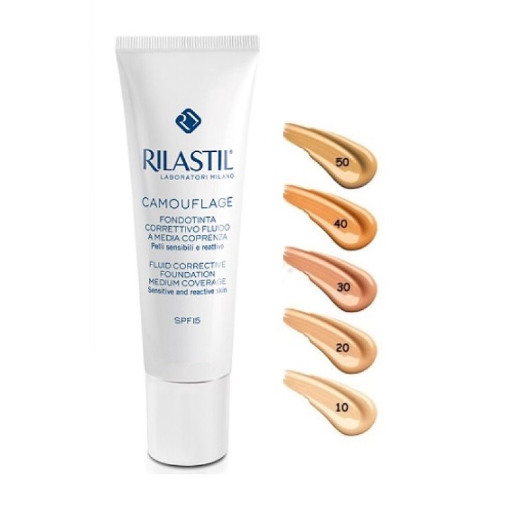 Cosmetic Camouflage Fondotinta Fluido Media Coprenza SPF15 50 Moka Rilastil&reg; 30ml