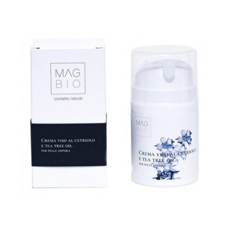 Crema Viso Al Cetriolo E Tea Tree Oil Per Pelle Impura Magbio 50ml