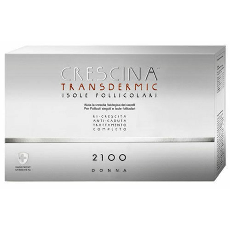 Crescina&reg; Transdermic Isole Follicolari Trattamento Completo 2100 Donna Labo 2x10 Fiale