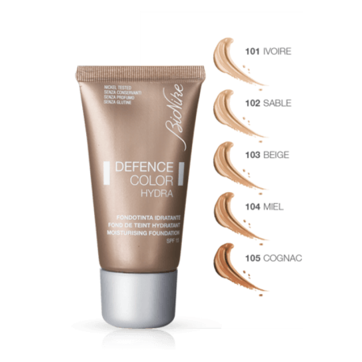 Defence Color Hydra Fondotinta Idratante 105 Cognac BioNike 30ml