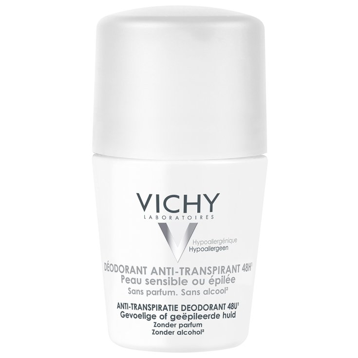 Vichy Deodorante anti-traspirante 48H - Per pelle sensibile o depilata 50 ml efficace per 48 ore