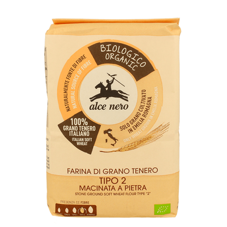 Farina Grano Tenero Tipo 2 Biologica Alce Nero 1Kg