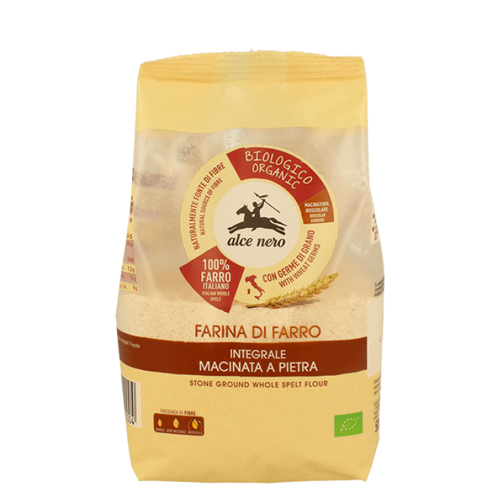 Farina Integrale Di Farro Biologica Macinata A Pietra Alce Nero 500g