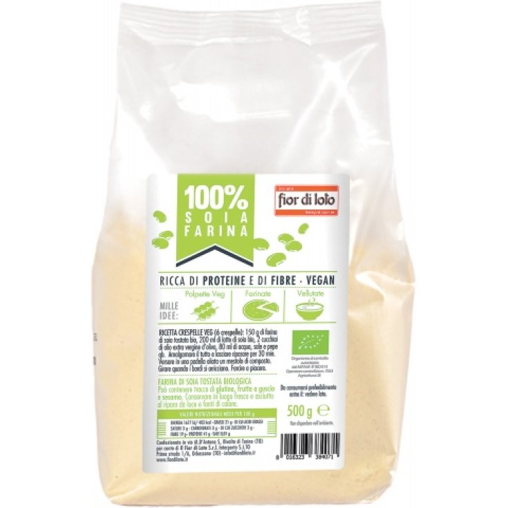 Farina Integrale Di Soja Tostata Bio Fior Di Loto 500g