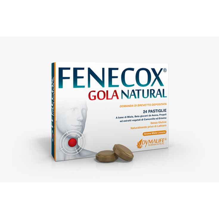 Fenecox&reg; Gola Natural Miele E Limone Dymalife&reg; 36 Pastiglie