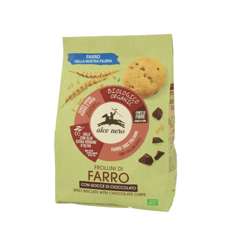 Frollini Di Farro Con Gocce Di Cioccolato Biologici Alce Nero 300g
