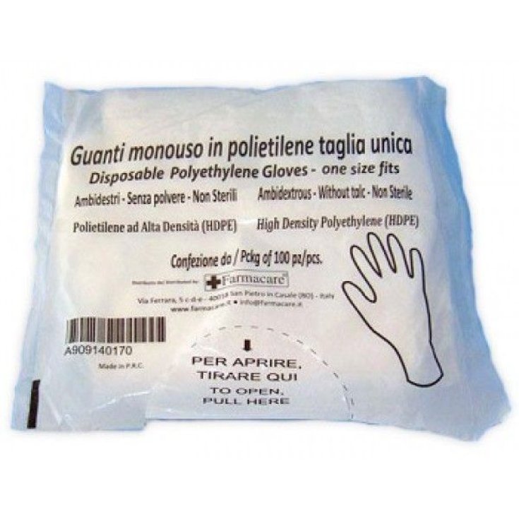 Guanto Monouso In Pvc Taglia Unica 100 Pezzi