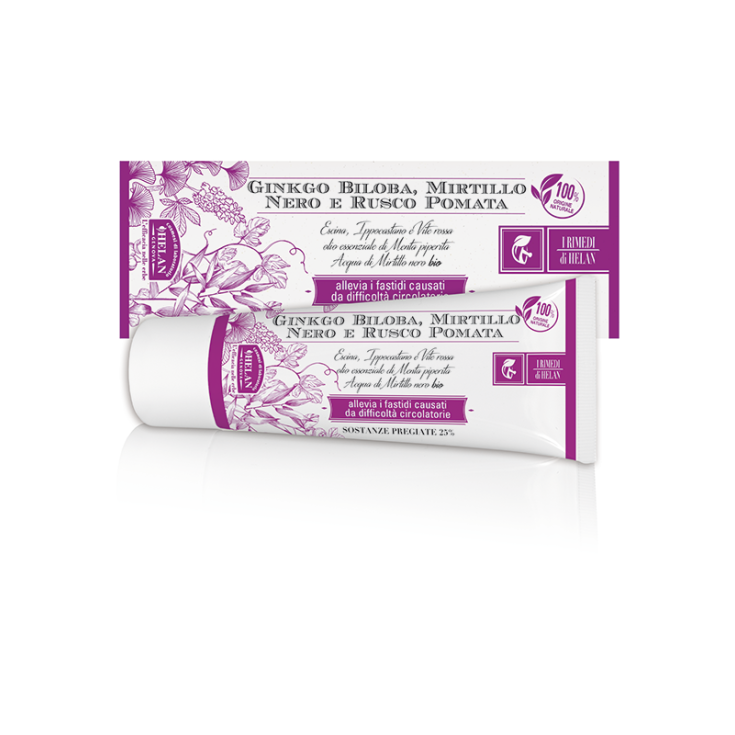 I RIMEDI DI HELAN - Ginkgo Biloba Mirtillo Nero E Rusco Pomata 75ml