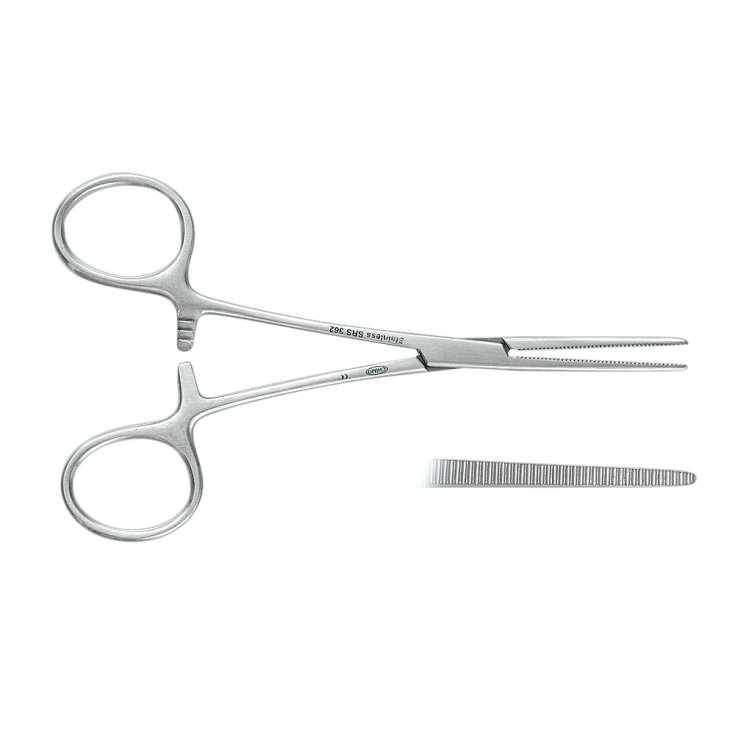 Klemmer Pinza Emostatica Retta Safety 14cm