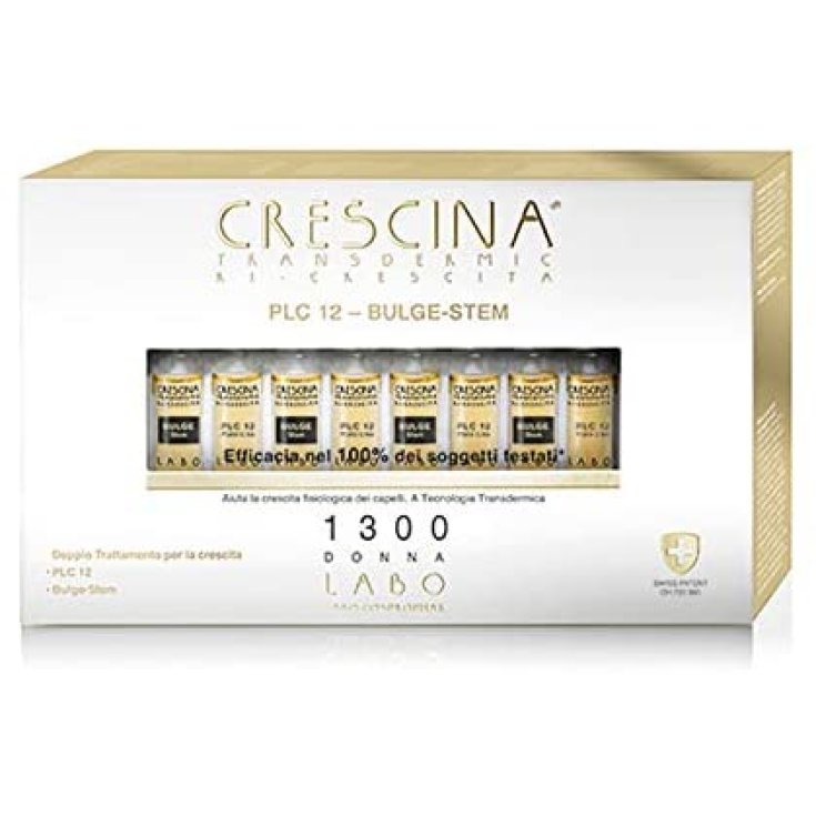 Labo Crescina Transdermic Ricrescita 1300 Donna 40 Fiale