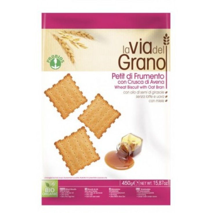 La Via Del Grano Petit Di Frumento Con Crusca Di Avena Probios 450g