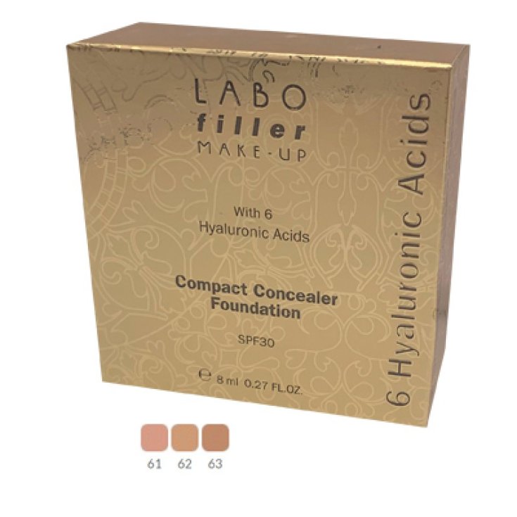 Labo Filler Make-Up Fondotinta Compatto Correttore Spf30 62 Labo 8ml