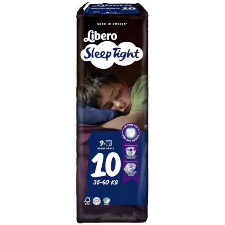 Libero SleepTight 10 Tena&reg; 9 Pezzi