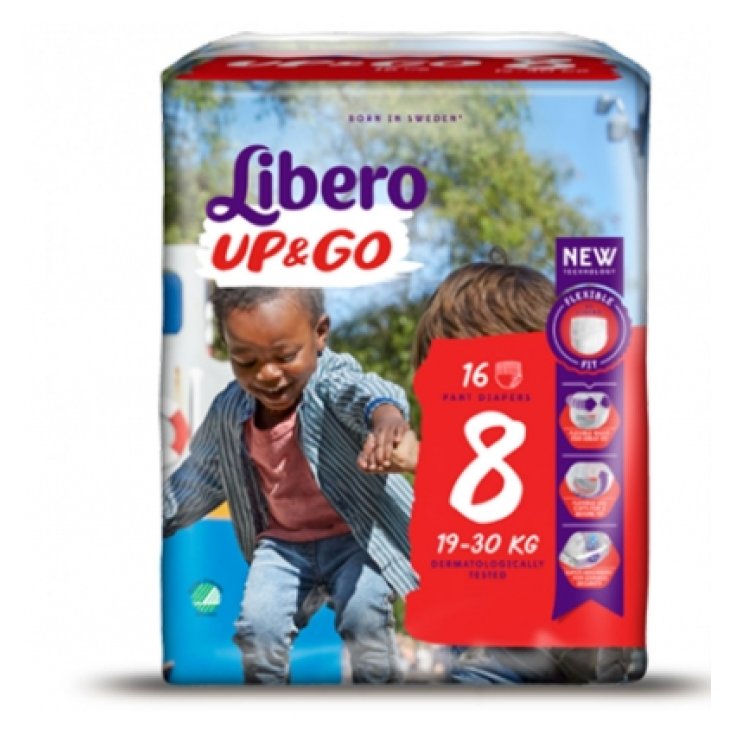 Libero Up&go Pannolini Tena&reg; Taglia 8 19-30Kg 14 Pezzi