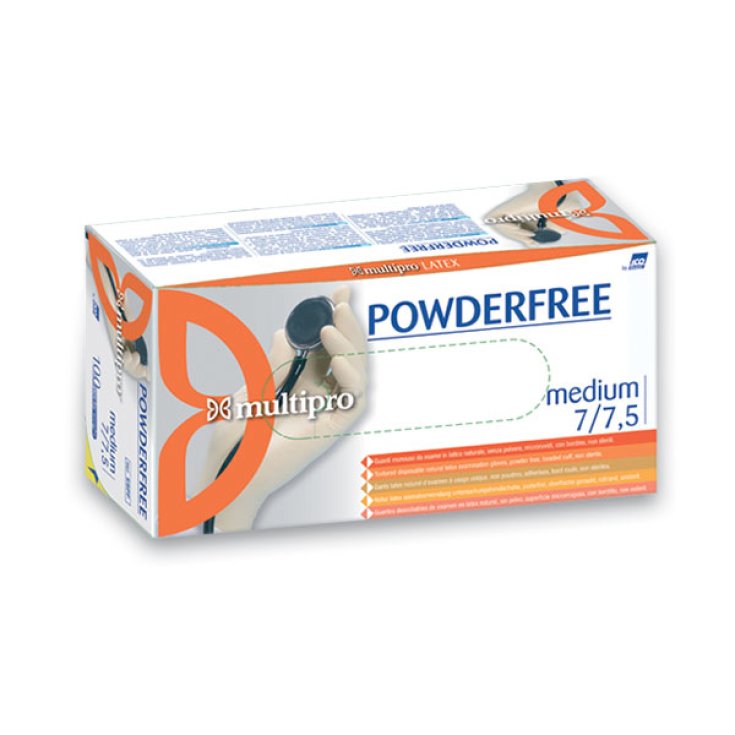 Multipro&reg; Powderfree Guanti In Lattice M ICO 100 Pezzi