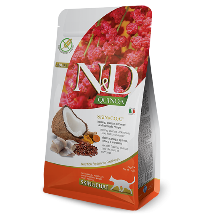 Natural & Delicious Quinoa Skin & Coat Aringa Grain Free - 1,50KG